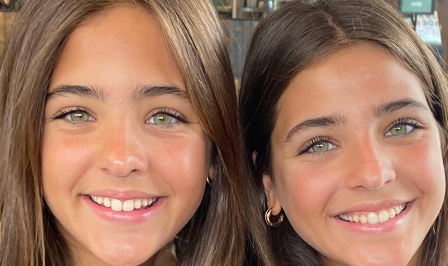 ‘Most beautiful twins in the world’ are now stunning young teens