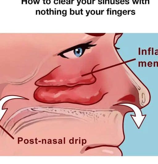 How to clear your sinuses in seconds with nothing but your fingers